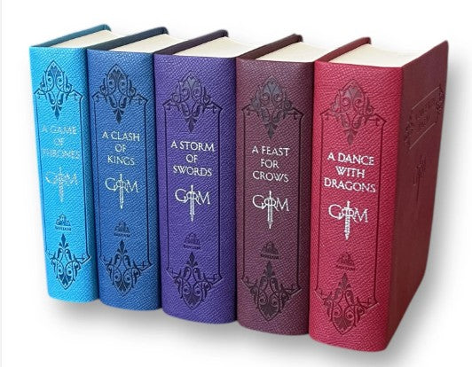 Game of Thrones: A Song of Ice and Fire 5 Book Faux Leather Boxed Set – by George R. R. Martin
