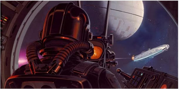 Original 1977 Star Wars A New Hope Ralph McQuarrie Concept Art Print Framed