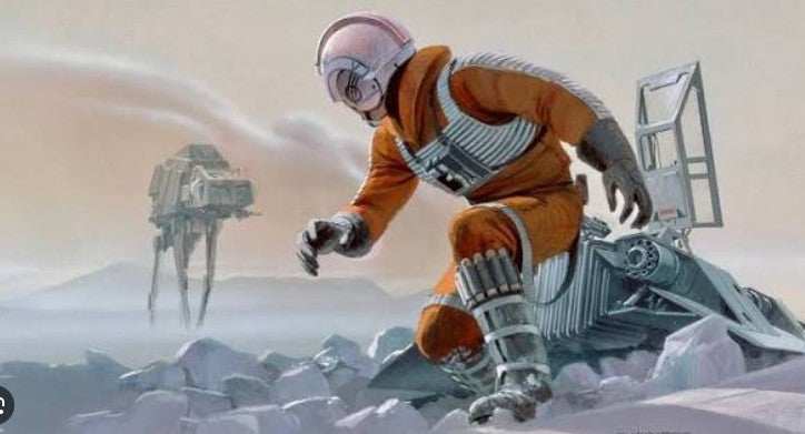 Original 1980 Star Wars Empire Strikes Back Ralph McQuarrie Concept Art Print Framed #13