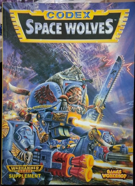 Warhammer 40,000 Codex: Space Wolves (1994) – Softcover RARE
