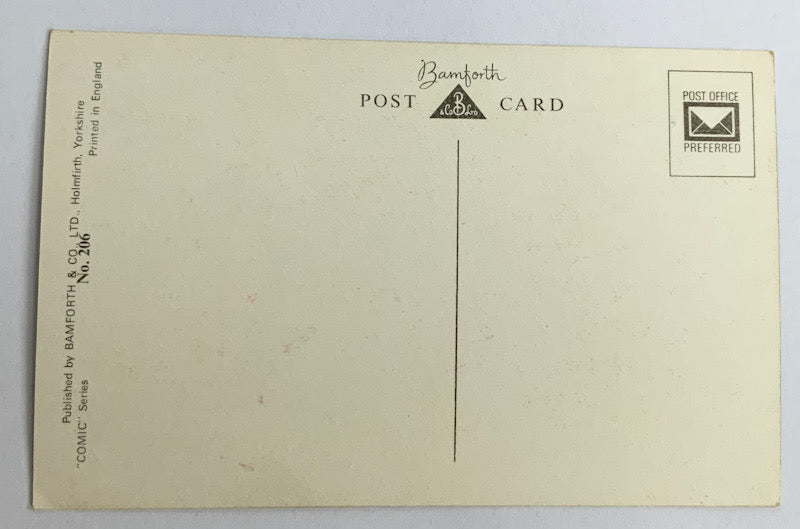 Vintage Comical Comic Series Postcard
