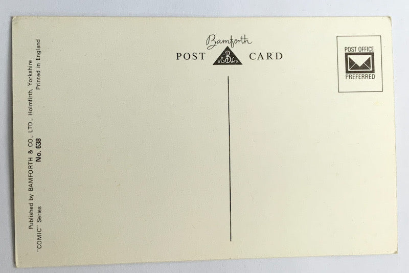 Vintage Comical Comic Series Postcard
