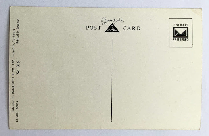Vintage Comical Comic Series Postcard