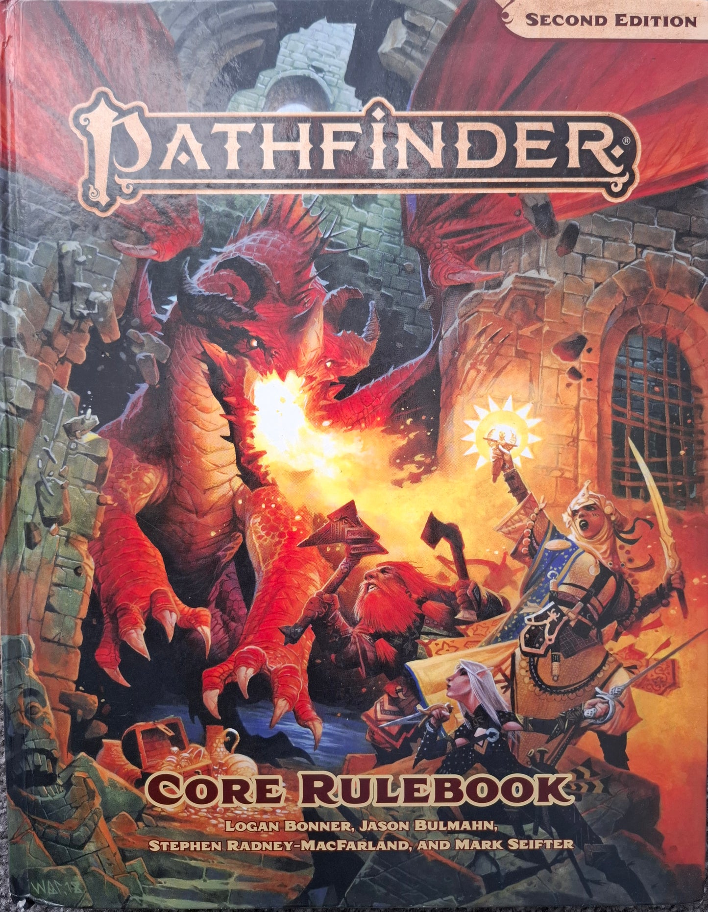 Pathfinder Core Rulebook Second Edition Hardcover RPG Book Paizo Publishing 640 Pages