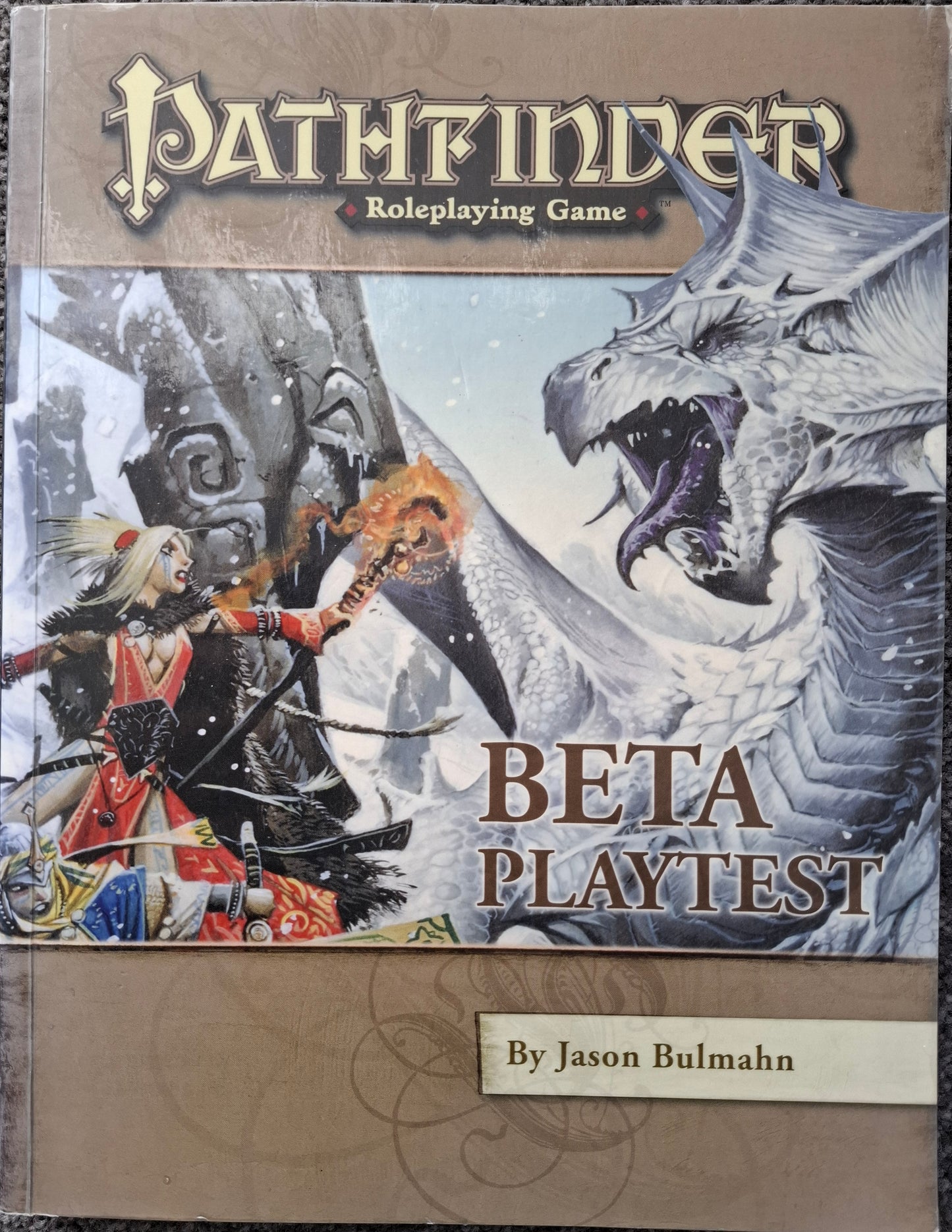 Pathfinder Roleplaying Game Beta Playtest Hardcover RPG Book Jason Bulmahn 2008