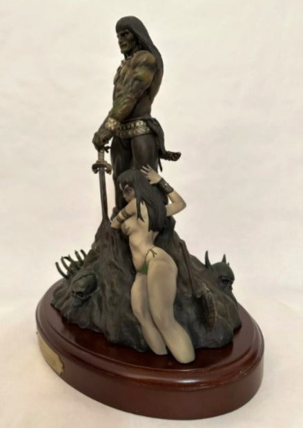 Moore Creations Frazetta's Conan Barbarian Cold-Cast Porcelain Statue Limited Edition 1210/6500