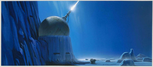 Original 1980 Star Wars Empire Strikes Back Ralph McQuarrie Concept Art Print Framed # 8