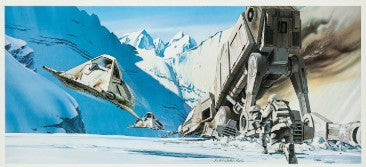 Original 1980 Star Wars Empire Strikes Back Ralph McQuarrie Concept Art Print Framed #11