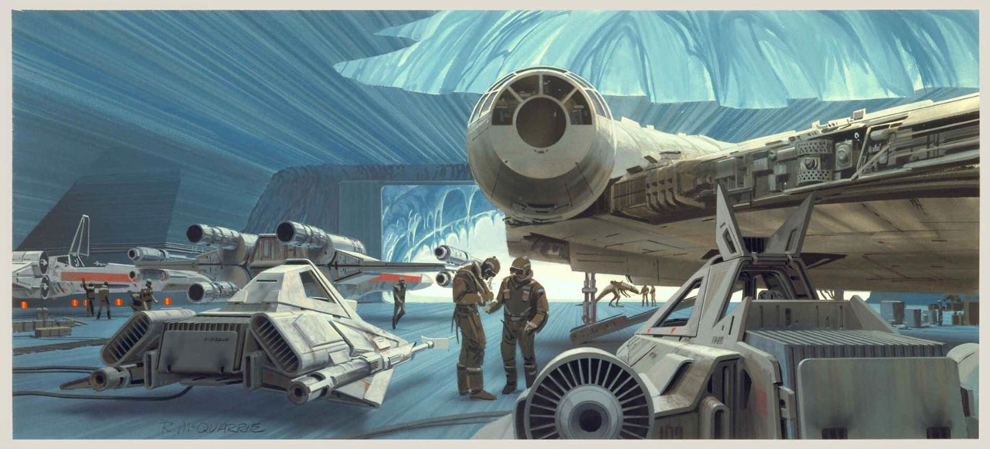 Original 1980 Star Wars Empire Strikes Back Ralph McQuarrie Concert Art Print Framed #7