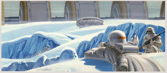 Original 1980 Star Wars Empire Strikes Back Ralph McQuarrie Concert Art Print Framed #6