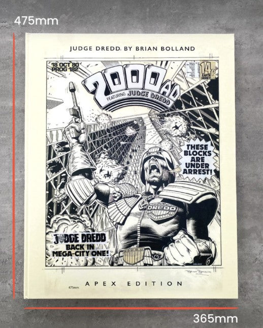 Handbound book Judge Dredd by Brian Bolland Apex Edition Limited Edition