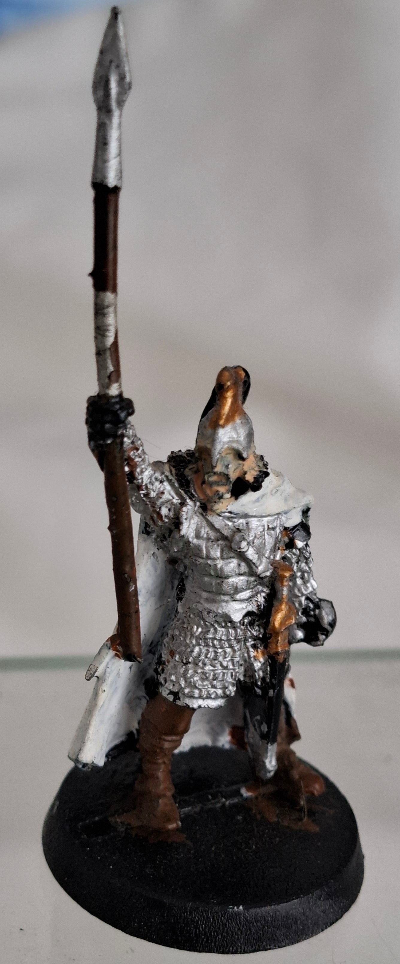 Games Workshop LOTR Rohan Royal Guard on Foot Metal Miniature – c.2003 – Painted