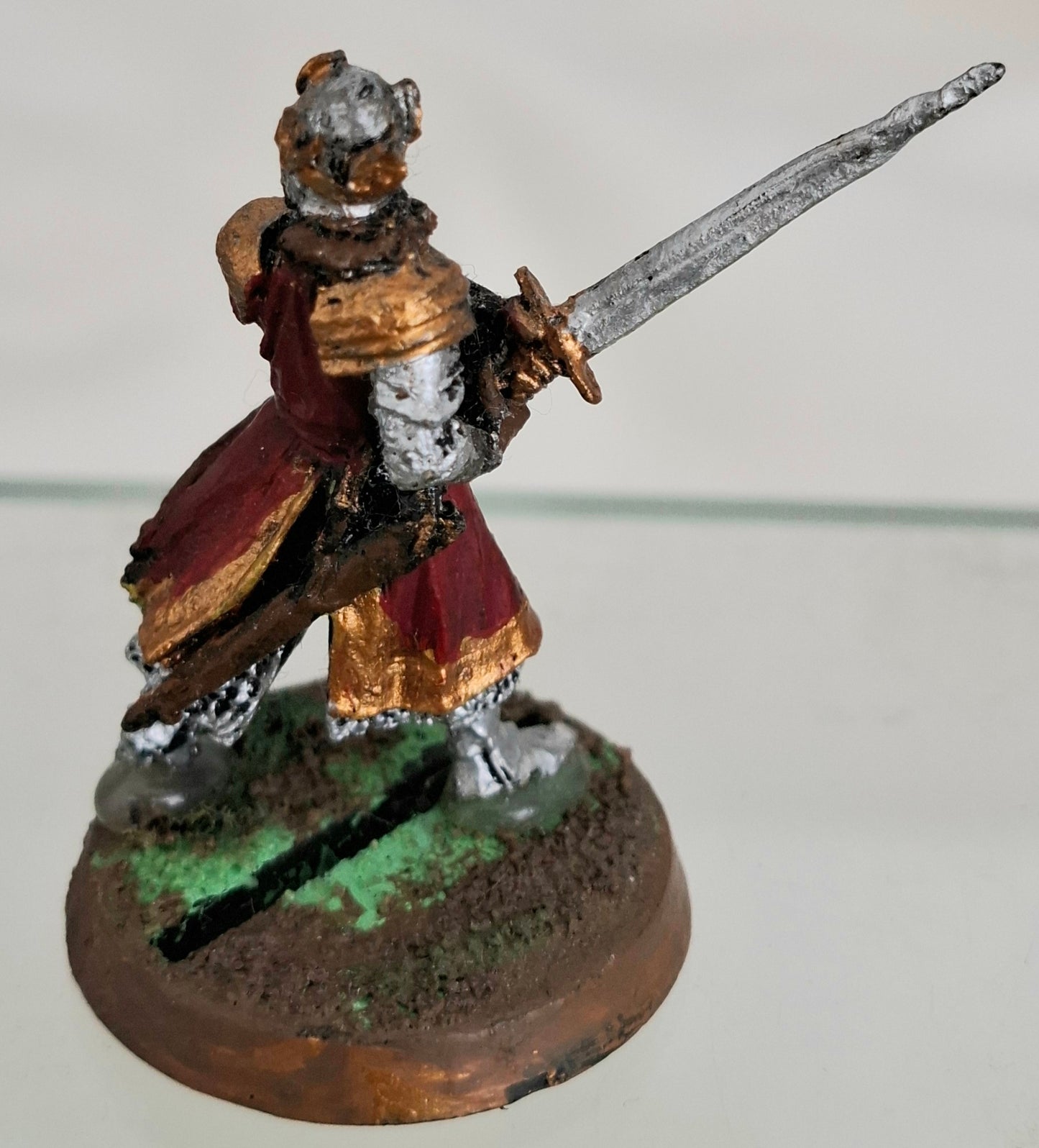Games Workshop LOTR King Théoden Helm’s Deep Metal Miniature – 2002 – Painted