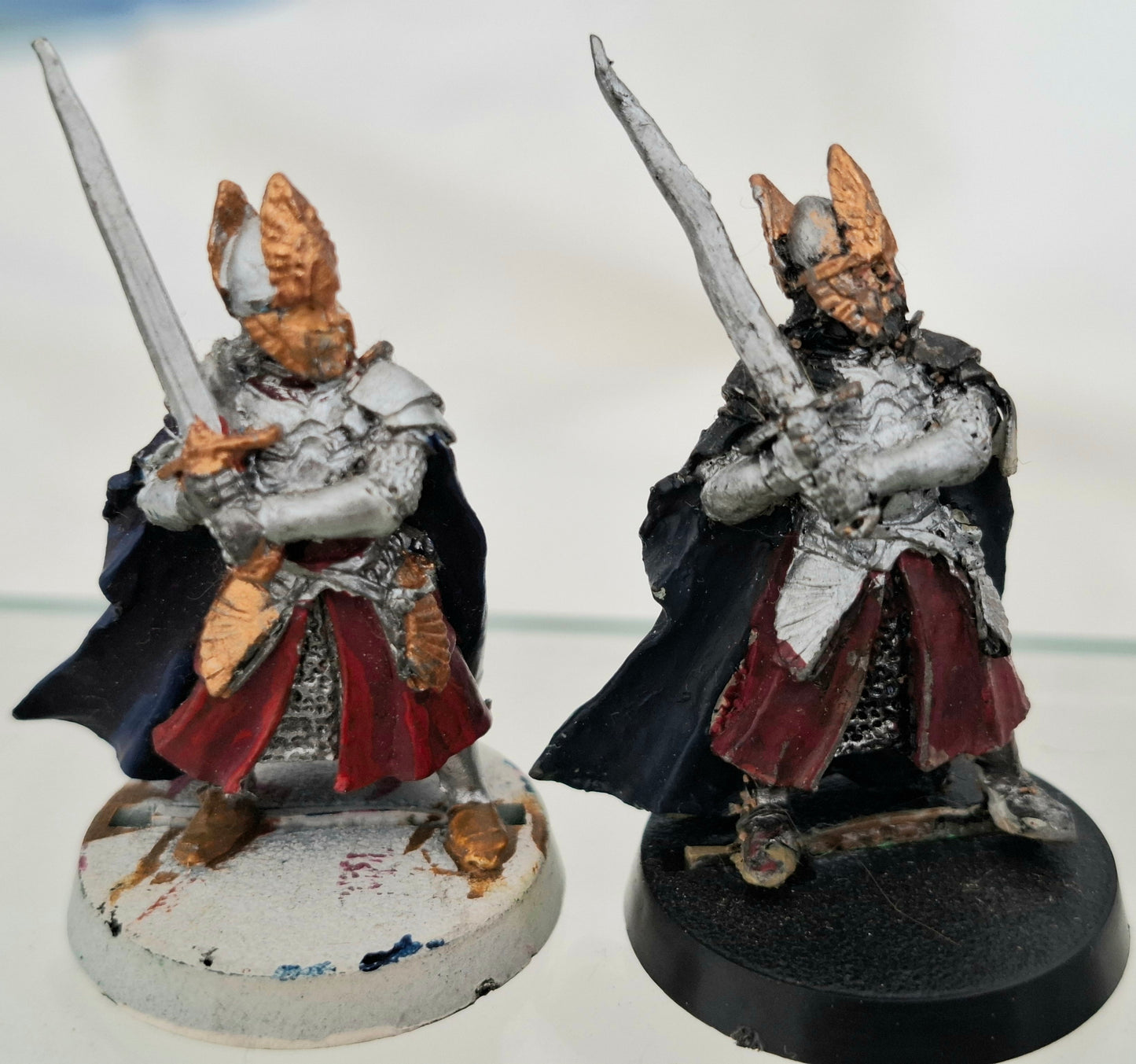 Games Workshop LOTR Elendil High King x2 Metal Miniatures – 2002 – Painted