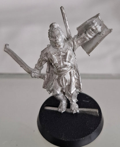 Games Workshop LOTR Lurtz Uruk-hai Captain Metal Miniature – 2001 – Unpainted