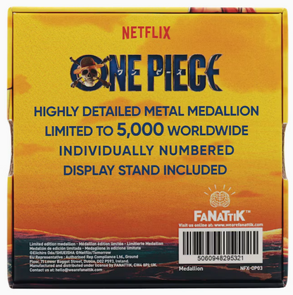 One Piece Limited Edition Enamel Medallion – Limited to 5,000 - factory sealed