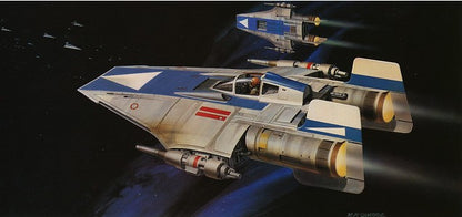 Original 1983 Star Wars Return of the Jedi Ralph McQuarrie Concept Art Print Framed #17