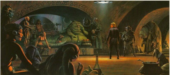 Original 1983 Star Wars Return of the Jedi Ralph McQuarrie Concept Art Print #3