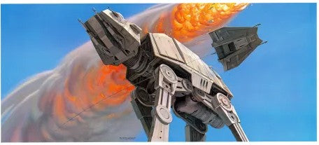 Original 1980 Star Wars Empire Strikes Back Ralph McQuarrie Concept Art Print Framed #10
