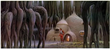 Original 1980 Star Wars Empire Strikes Back Ralph McQuarrie Concept Art Print Framed #15