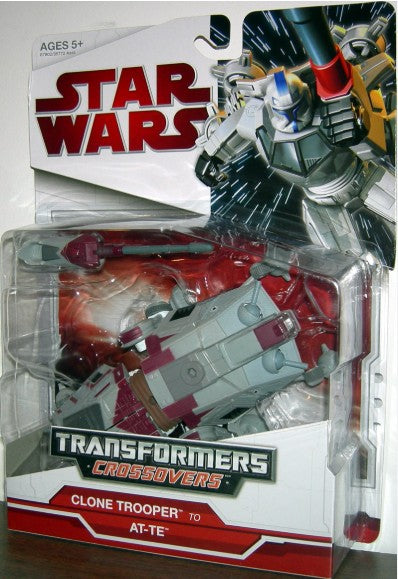 Star Wars Transformers Crossover – Clone Trooper to AT-TE (Hasbro, 2009, Mint)