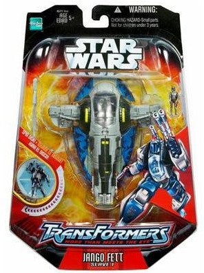 Star Wars Transformers Crossover – Jango Fett to Slave I (Hasbro, 2006, Mint)
