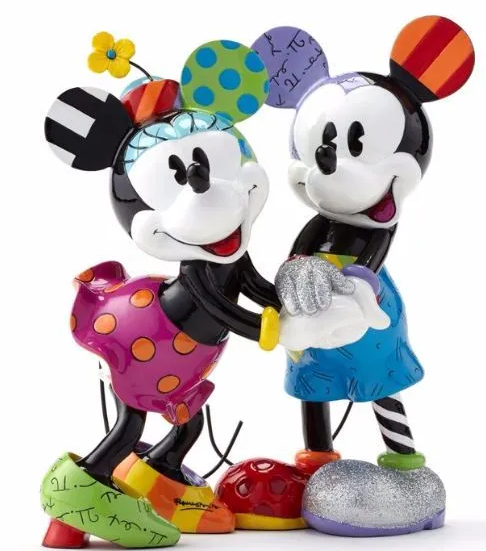 Disney by Britto Mickey & Minnie Limited Edition Figurine (4049689) Rare Retired