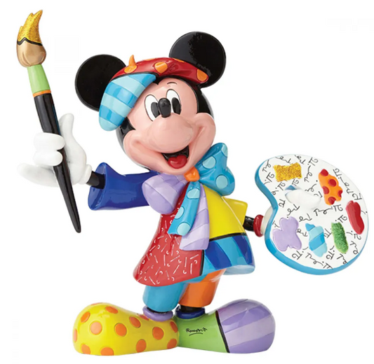 Disney by Britto Mickey the Painter Figurine (4055227) Rare Retired