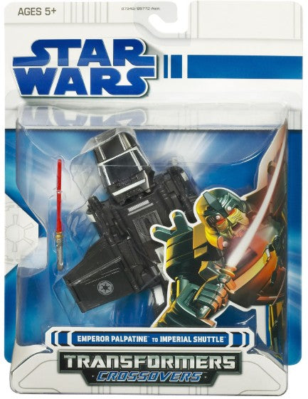 Star Wars Transformers Crossover – Emperor Palpatine to Imperial Shuttle (Hasbro, 2008, Mint)