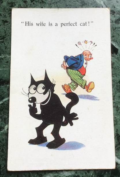 Vintage early 1900s Felix the Cat postcard