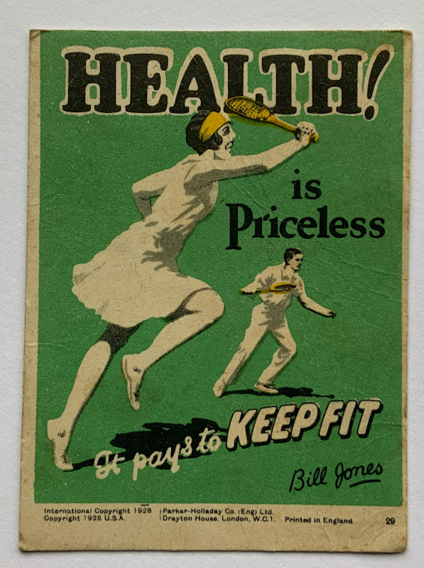 1928 Propaganda card by Parker Holladay USA HEALTH is Priceless