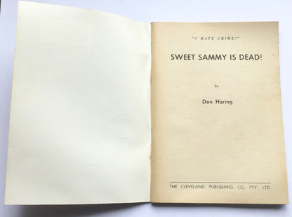 Larry Kent Sweet Sammy is Dead Australian Detective paperback book No713