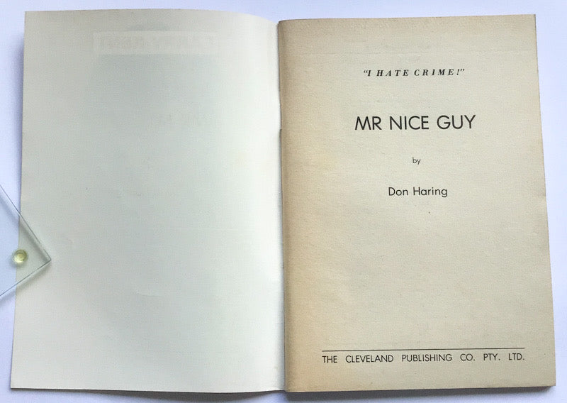 Larry Kent Mr Nice Guy Australian Detective paperback book No784