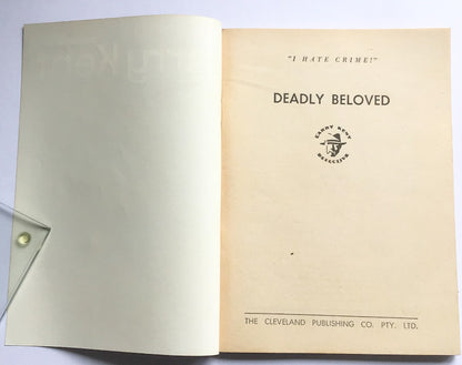 Larry Kent Deadly Beloved Australian Detective paperback book No660