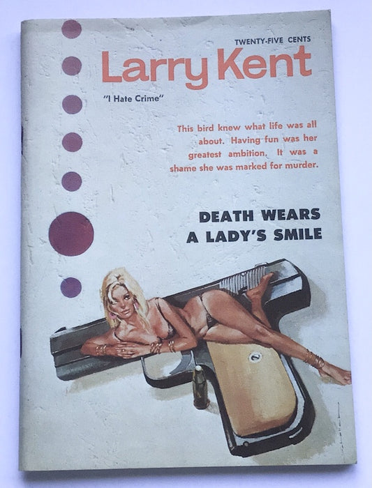 Larry Kent Death Wears A Lady's Smile Australian Detective paperback book No690