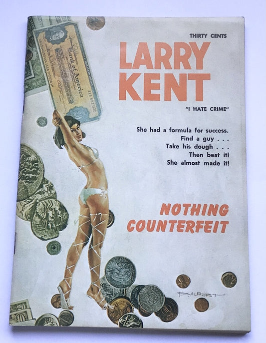 Larry Kent Nothing Counterfeit Australian Detective paperback book No698