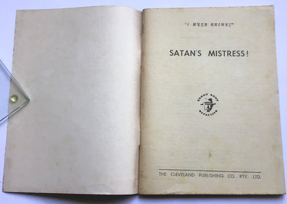 Larry Kent Satan's Mistress Australian Detective paperback book No615