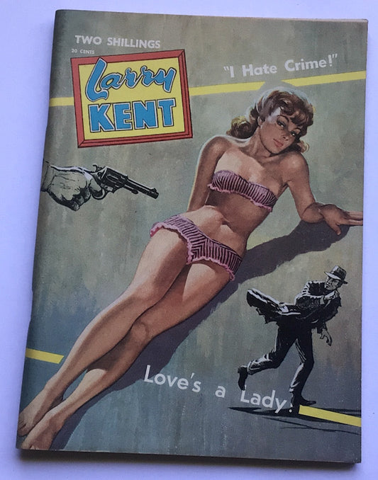 Larry Kent Love's A Lady Australian Detective paperback book No625