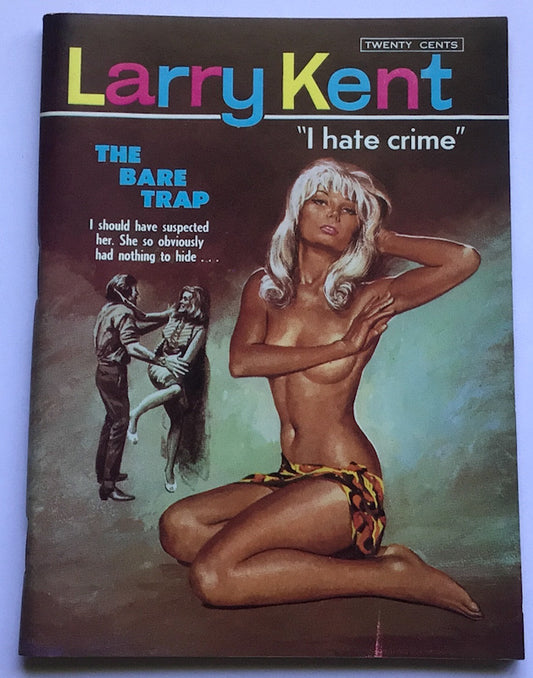 Larry Kent The Bare Trap Australian Detective paperback book No647