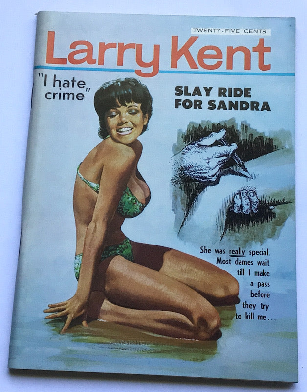 Larry Kent Slay Ride For Sandra Australian Detective paperback book No651