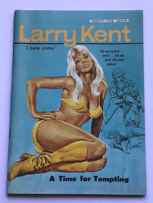 Larry Kent A Time For Tempting Australian Detective paperback book No683