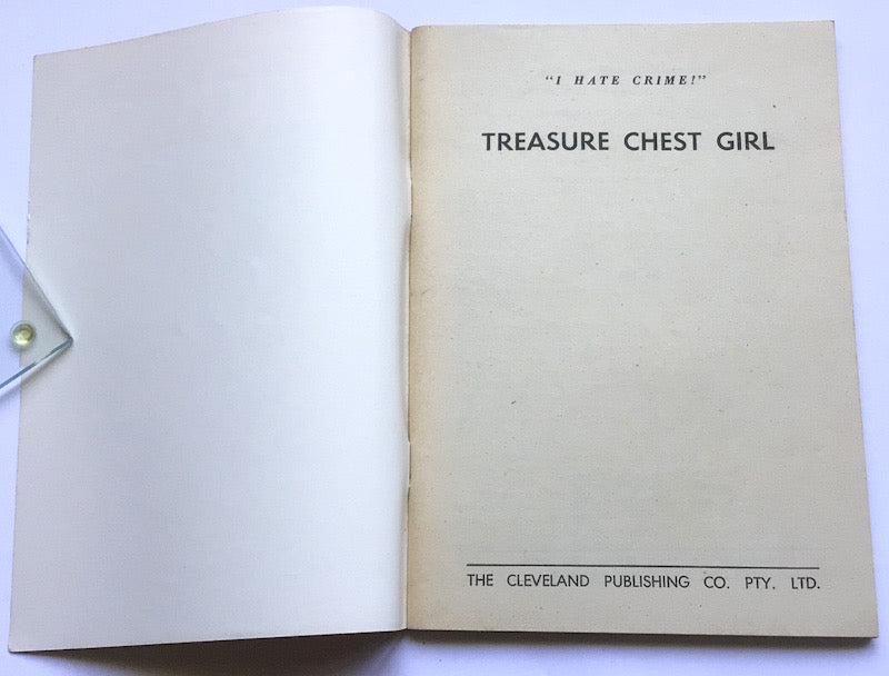 Larry Kent Treasure Chest Girl Australian Detective paperback book No688