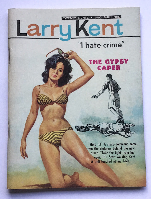 Larry Kent The Gypsy Caper Australian Detective paperback book No644