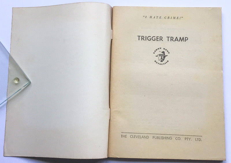 Larry Kent Trigger Tramp Australian Detective paperback book No634