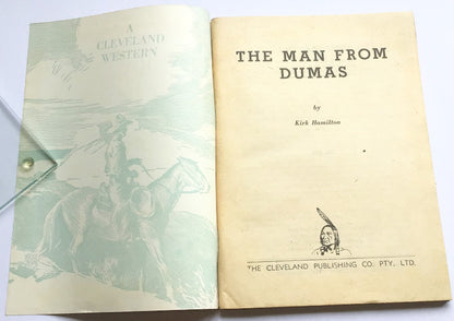 Cleveland Western THE MAN FROM DUMAS by Kirk Hamilton No 759