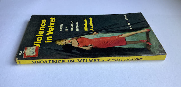 VIOLENCE IN VELVET US Pulp Fiction Crime book 1956 1st edition