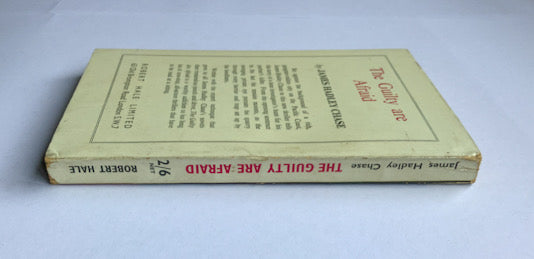 THE GUILTY ARE AFRAID pulp fiction book James Hadley Chase 1959