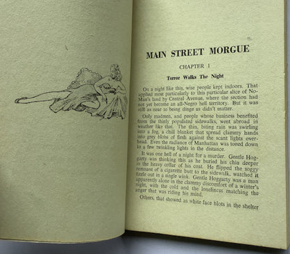 MAIN STREET MORGUE British pulp fiction book 1953