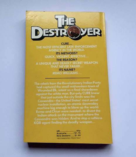 THE DESTROYER LAST WAR DANCE British Pulp fiction book 1977