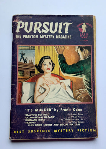 PURSUIT THE PHANTOM MYSTERY MAGAZINE US Australian pulp fiction book 1955